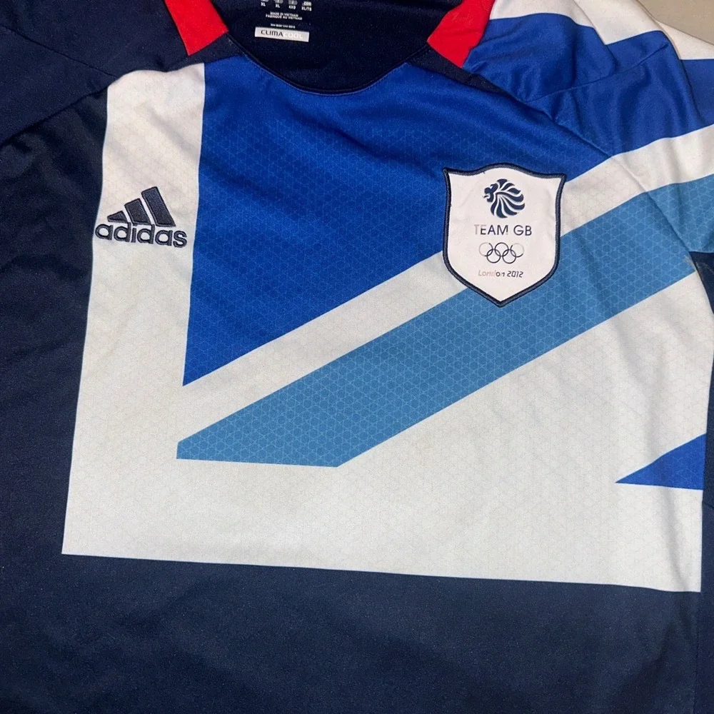 Adidas 2012 Olympics Jersey Team GB‎ London W55808 ClimaCool Union Jack XL